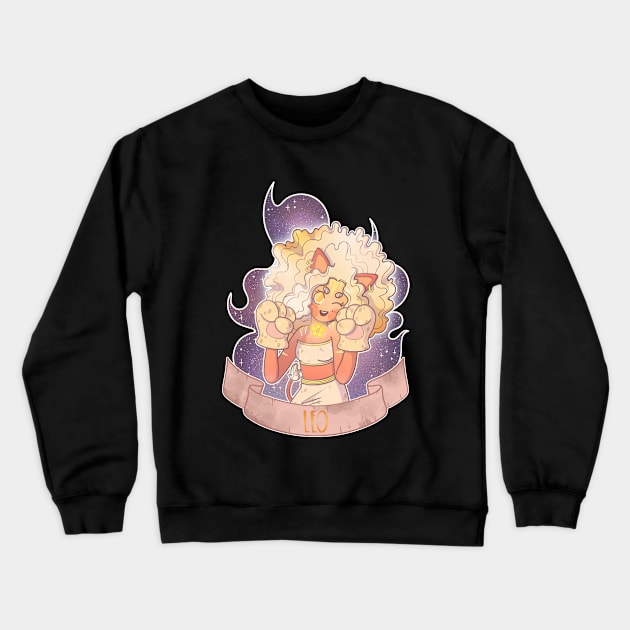 Leo Crewneck Sweatshirt by Meeko_Art